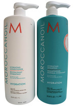 Moroccanoil Hydrating Shampoo &amp; Conditioner Set 33.8 oz. - £92.14 GBP