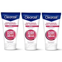Clearasil Rapid Rescue, Deep Treatment Wash 6.78 oz (Pack of 3) - £37.56 GBP
