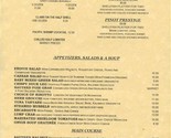 Pinot Brasserie Menu Venetian Hotel Las Vegas Nevada Chef Alan McLennan - £29.63 GBP