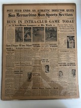 San Bernardino Sun Sports Section Newspaper Page. Sunday, March 21 1937 - £23.59 GBP