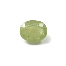 Natural Green Sapphire Oval Shape Faceted Loose Gemstone For Jewelry Making - $792.24 MXN