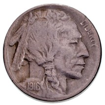 1916-S 5C Buffalo Nickel VF Condition, Natural Color, Full Horn - £36.95 GBP