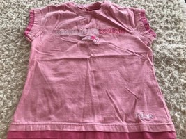 New England Patriots Football Girls Pink Embroidered Short Sleeve Shirt ... - $5.39