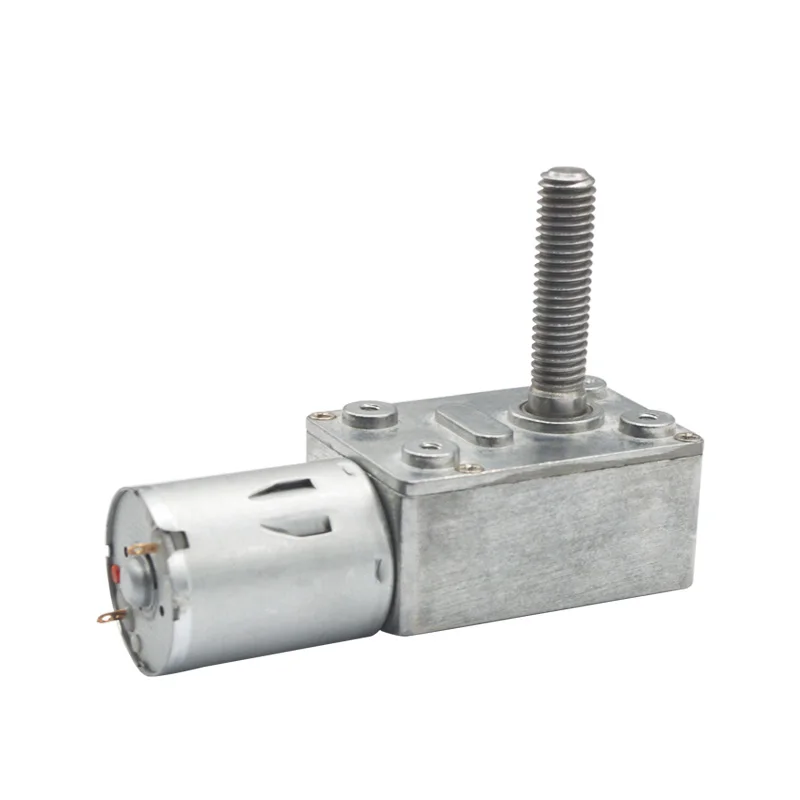 House Home 6v 12V 24V High Torque low rpm dc worm Gear Motor 8mm*A Output Screw  - £21.23 GBP