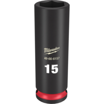Milwaukee Tool SHOCKWAVE Impact Duty  3/8&quot;Drive 15MM Deep 6 Point Socket - $698.23 MXN