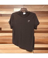 Gymshark Black Asymmetrical Split Side Knot Tie Short Sleeve T-Shirt Size S - £15.85 GBP