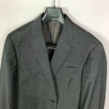 Armani Collezioni Gray Pindot G Line Wool Blazer Jacket Size US 44R EU 54 - £62.93 GBP