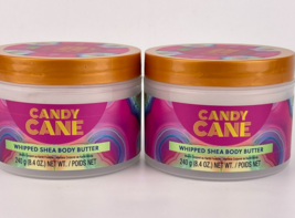 Tree Hut Shea Body Butter Whipped Candy Cane 8.4oz Lot 2 Holiday Limited Edition - £26.40 GBP