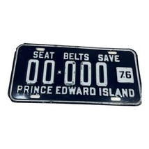 Vintage 1976 Prince Edward Island Canada License Plate SAMPLE 00 000 Sea... - $56.09