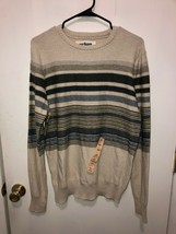 NEW Urban Pipeline Pullover Striped Sweater Men&#39;s Large - £6.32 GBP
