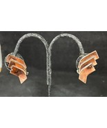Vintage Modernist Renoir Copper Clip On Earrings - $20.29 CAD