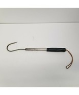 Vintage 16&quot; Extendable Fishing Gaff Hook, 25&quot; Max, Rubber Grip - £27.21 GBP