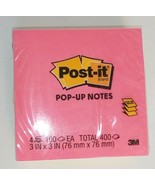 POST-IT STICKY NOTES 3301-4AN 4 pads x 100 sheets 3&quot; x 3&quot; Total 400 sheets - $5.69