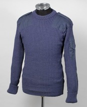 British army blue-gray wool pullover sweatshirt military sweater RAF air force - £19.98 GBP+
