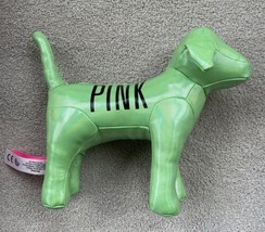 Victoria’s Secret Pink Plush Green Vinyl Metallic Dog 6” Stuffed Animal - £9.48 GBP