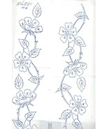 Two (2 x ) 4&quot; x 29&quot; Wild Roses Borders embroidery transfers ORIG DBT15275 - £4.72 GBP