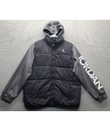 Jordan Windbreaker Jacket Boys Medium Multicolor Raglan Sleeve Hooded Fu... - $543.93 MXN