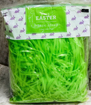 Easter Green Plastic Shred  Basket Filler Grass Bag 1.5oz/42.5gm - $5.82