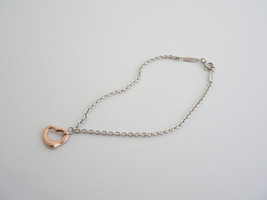 Tiffany &amp; Co Silver 18K Gold Peretti Open Heart Bracelet Bangle Gift Love - £257.93 GBP