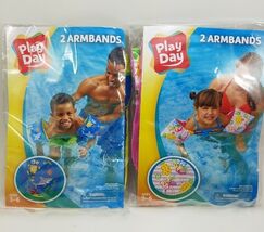 (Lot of 2) PLAY DAY Armbands Inflatables Armband Float Pink Flamingo &amp; B... - $8.99