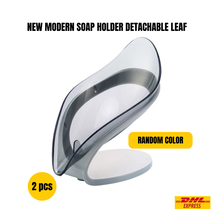 New Modern Leaf Shape Soap Holder Detachable Soap Box Bathroom (2 pcs) - $37.39