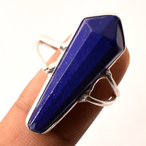 Blue Sapphire Faceted Gemstone Valentine&#39;s Day Gift Ring Jewelry 6.75&quot; SA 4132 - £3.20 GBP