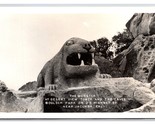 RPPC Monster Statue at Desert View Tower Jacumba California CA UNP Postc... - £6.23 GBP