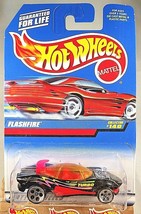 1997 Hot Wheels Mainline/Collector #140 FLASHFIRE Black w/Chrome 5DotSp ... - $7.75
