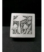MCM 1979 Sulitan Solid Pewter Trinket Ring Box No. 59 Mushroom Design On... - $359.55 MXN