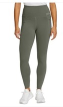 Eddie Bauer Womens Leggings Green Moisture Wicking Pockets Stretch Trail... - €34,74 EUR