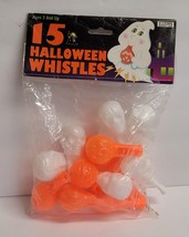 Lot of 15 Vintage Halloween Skull Plastic Whistles Ghost Original Packag... - £19.77 GBP