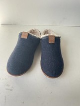 Timberland Men's Torrez Scuff Navy Wool Faux fur Slipper loafer A1SVQ (READ) - $29.39