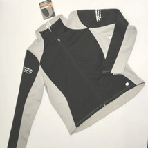 Pearl Izumi Womens Gray &amp; Black Full Zip Soft Shell Jacket Size M Medium NEW - £39.18 GBP