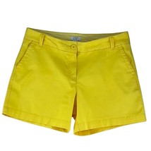 CROWN &amp; IVY Shorts Style Caroline Chino Yellow Shorties Women&#39;s Size 6 - £11.25 GBP