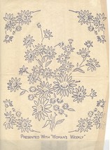 Two (2 x ) FLOWER BOUQUET embroidery transfers ORIG WW - $6.00