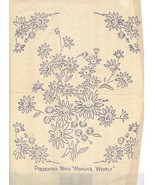 Two (2 x ) FLOWER BOUQUET embroidery transfers ORIG WW - £4.74 GBP