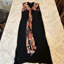 Precious Threads Women&#39;s Black Floral Dress Size 0 - $21.16