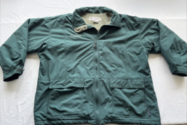 Vtg 90s Columbia Waterproof Jacket Green Windbreaker Zip Up Size X-Large - $27.76