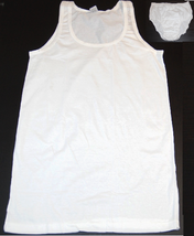 ER-OS 100% Cotton Men&#39;s White Underwear Set T-Shirt BRIEFS Sz US 38 EU 54  - $18.49