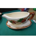-Magnificent FRANCISCAN  &quot;Apple&quot; Pattern ..GRAVY BOAT with Attached UNDE... - $10.11