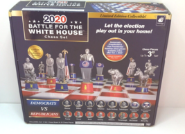 CHESS SET BOARD GAME 2020 BATTLE FOR THE WHITE HOUSE LIMITED EDITION COL... - $19.79