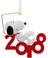 Peanuts Snoopy Laying Red 2018 Christmas Tree Ornament by Hallmark - £15.63 GBP
