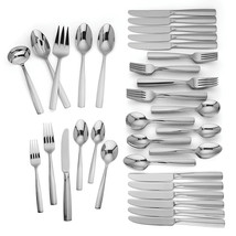 Lenox Talton 77 Piece Flatware Set Service For 12 Stainless Steel 18/10 ... - £141.54 GBP