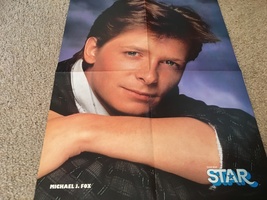 Michael J. Fox George Michael teen magazine poster clipping thinking abo... - $5.00