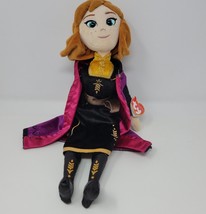 Frozen II Anna Sister Sparkle Ty Beanie Babies Plush Doll 16&quot; Disney NEW w/Tag - £9.74 GBP