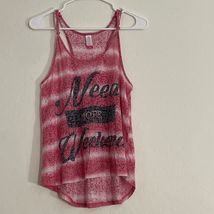 Ladies Tank Top by No Boundaries “Need More Weekend” sz S/CH (3-5) Light... - €7,70 EUR
