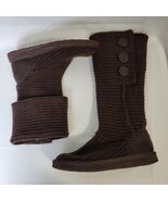 Ugg Australia Women 5819 Comfort Tall Sweater Cardi Knit Boots Shoes Sz ... - $487.16 MXN