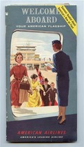 1960 American Airlines Welcome Aboard Packet Route Map Postcards Forms - £13.98 GBP