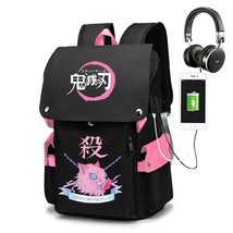 Demon Slayer Anime Backpack for Boys Girls Manga Schoolbag Cute Waterproof Durab - £117.98 GBP
