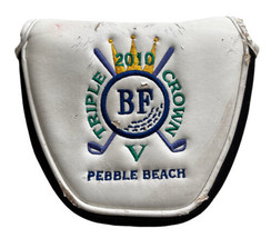 1x Golf Cover Mallet Headcover Links Pebble Beach Odyssey Triple Crown 2010 Rare - £11.19 GBP